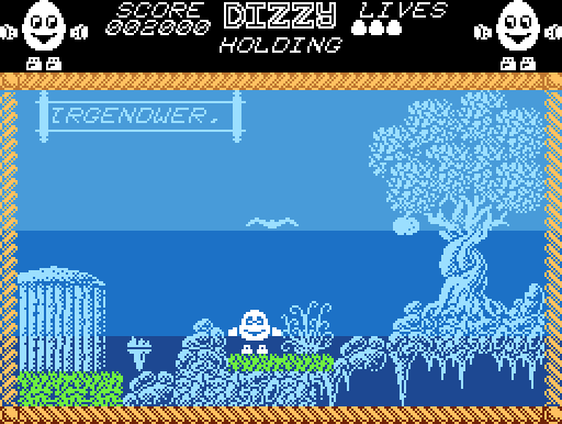 Dizzy - The Ultimate Cartoon Adventure (Atari XL/XE Port) screenshot