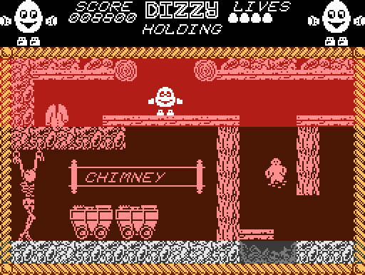 Dizzy - The Ultimate Cartoon Adventure (Atari XL/XE Port) screenshot