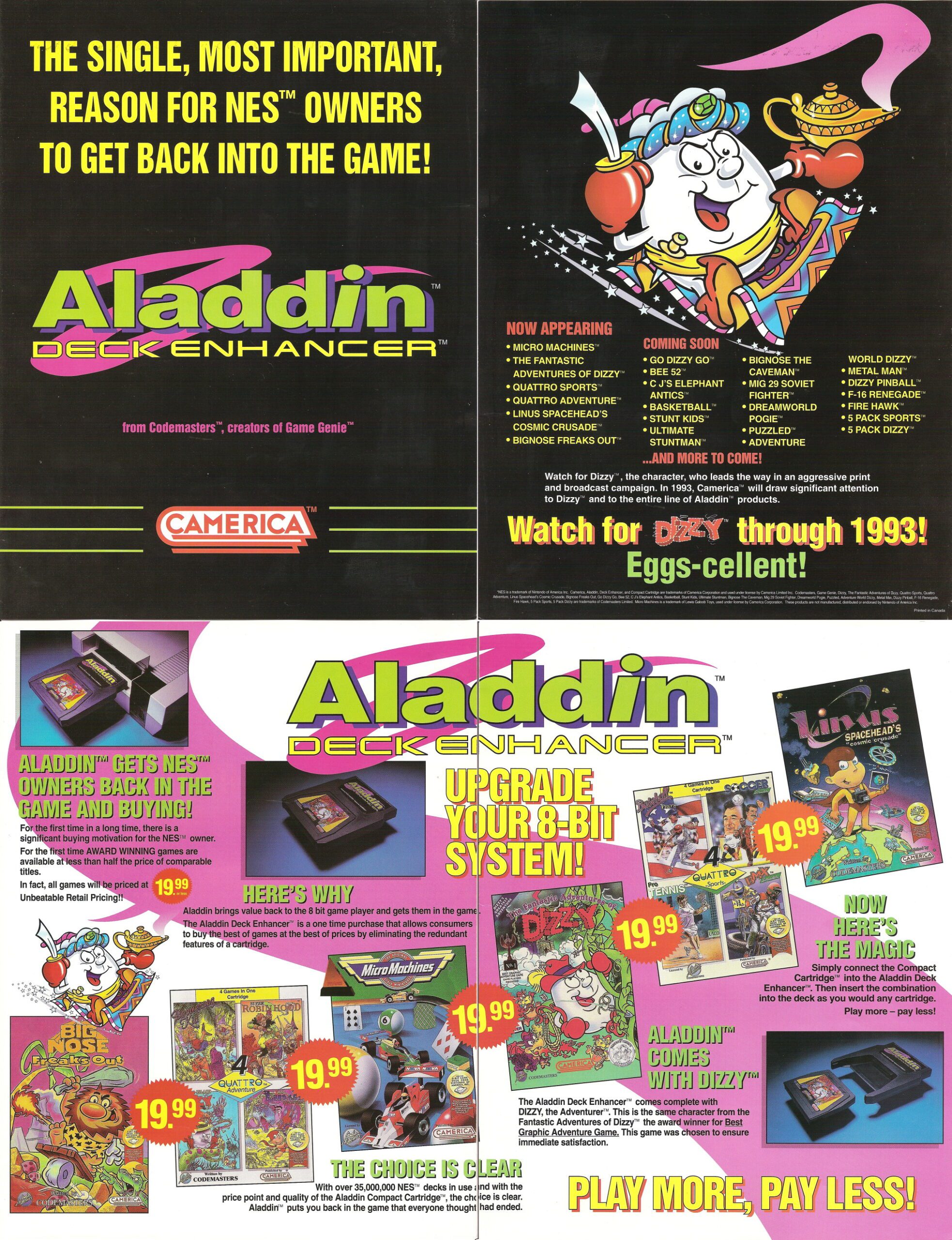 Codemasters CES 1993 Flyer