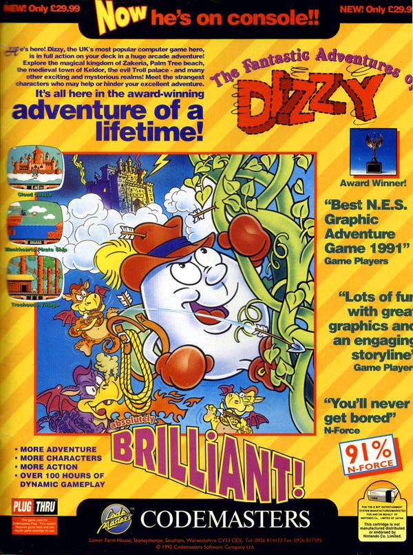 Fantastic Dizzy - Magazine Advert #3