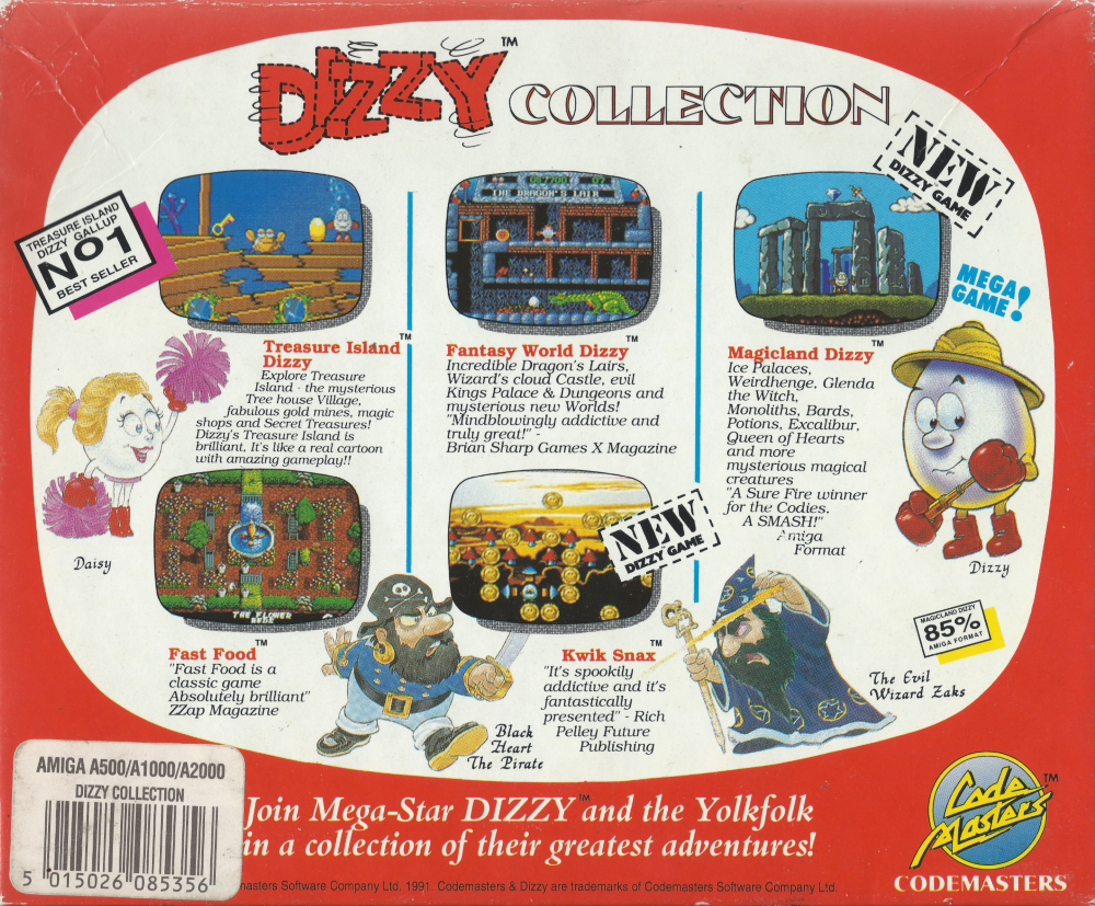 Dizzy Collection - Amiga Back