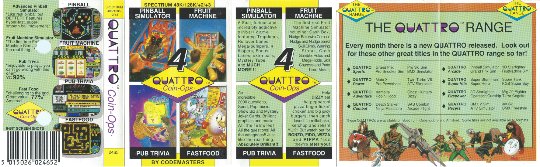 Quattro Coin Ops - Spectrum Front
