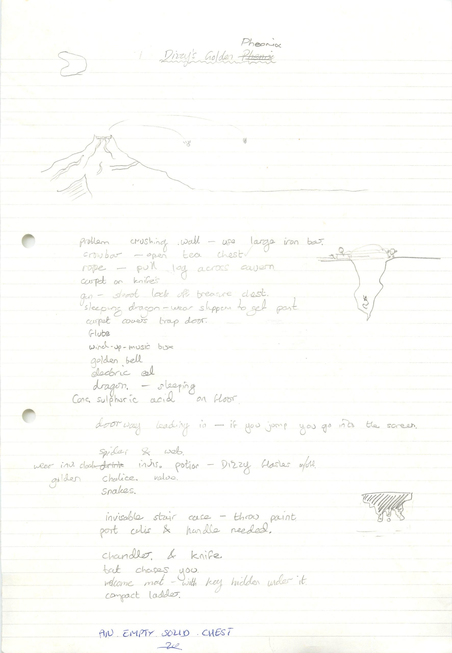 Fantasy World Dizzy - Early Idea #1
