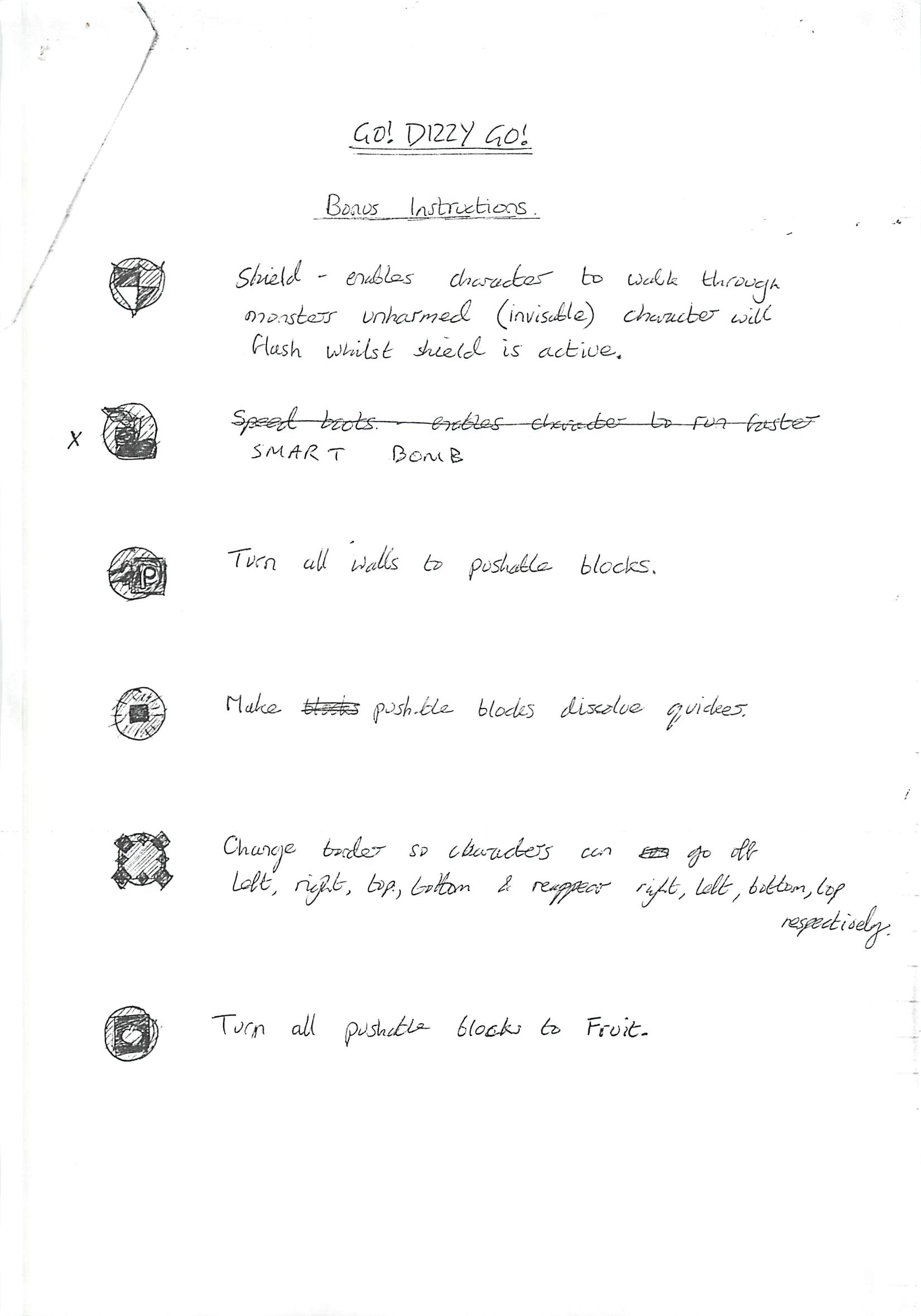Go! Dizzy Go! - Item Notes #1