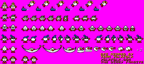 Sprite Sheet: Crystal Kingdom Dizzy - 16-bit Sprites - The Yolkfolk