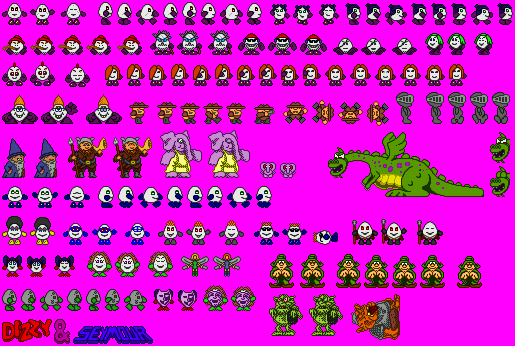 Sprite Sheet: Dizzy And Seymour - Characters - Other #4