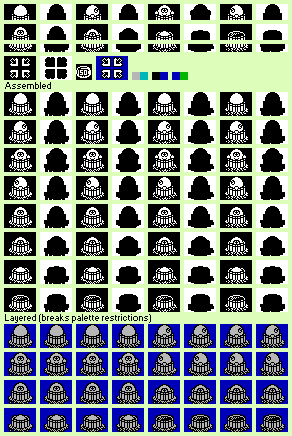 Sprite Sheet: Dizzy Down the Rapids - Spectrum - Dizzy