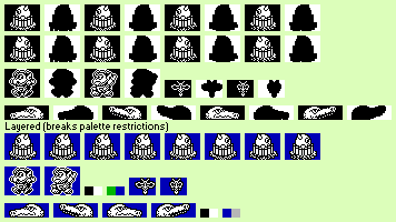 Sprite Sheet: Dizzy Down the Rapids - Spectrum - Enemies
