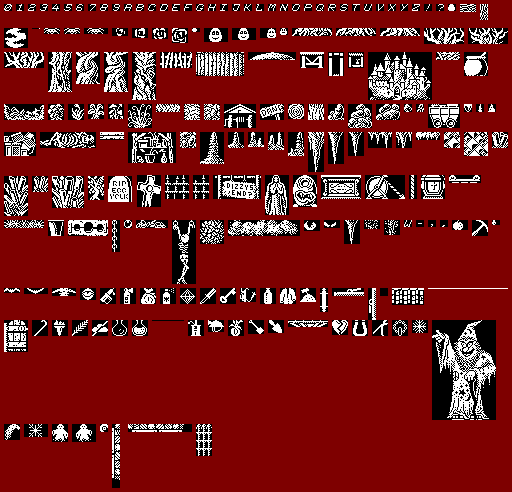 Sprite Sheet: Dizzy TUCA - Spectrum GFX