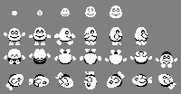 Sprite Sheet: Dizzy TUCA - Commodore 64 - Dizzy