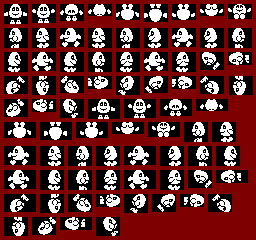 Sprite Sheet: Dizzy TUCA - Spectrum - Dizzy