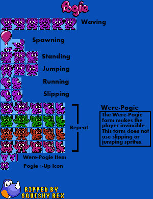 Sprite Sheet: Dreamworld Pogie - NES Sprites 2