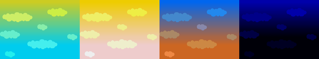 Sprite Sheet: Fantastic Dizzy - 16-bit Backgrounds - Clouds
