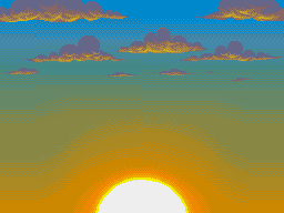 Sprite Sheet: Fantastic Dizzy - 16-bit Backgrounds - Sunset