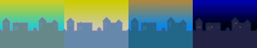 Sprite Sheet: Fantastic Dizzy - 16-bit Backgrounds - Town