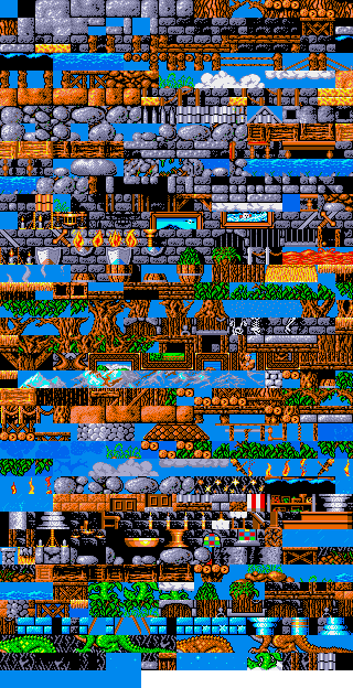 Sprite Sheet: Fantasy World Dizzy - 16-bit GFX