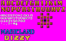 Sprite Sheet: Magicland Dizzy - 16-bit Sprites - Text