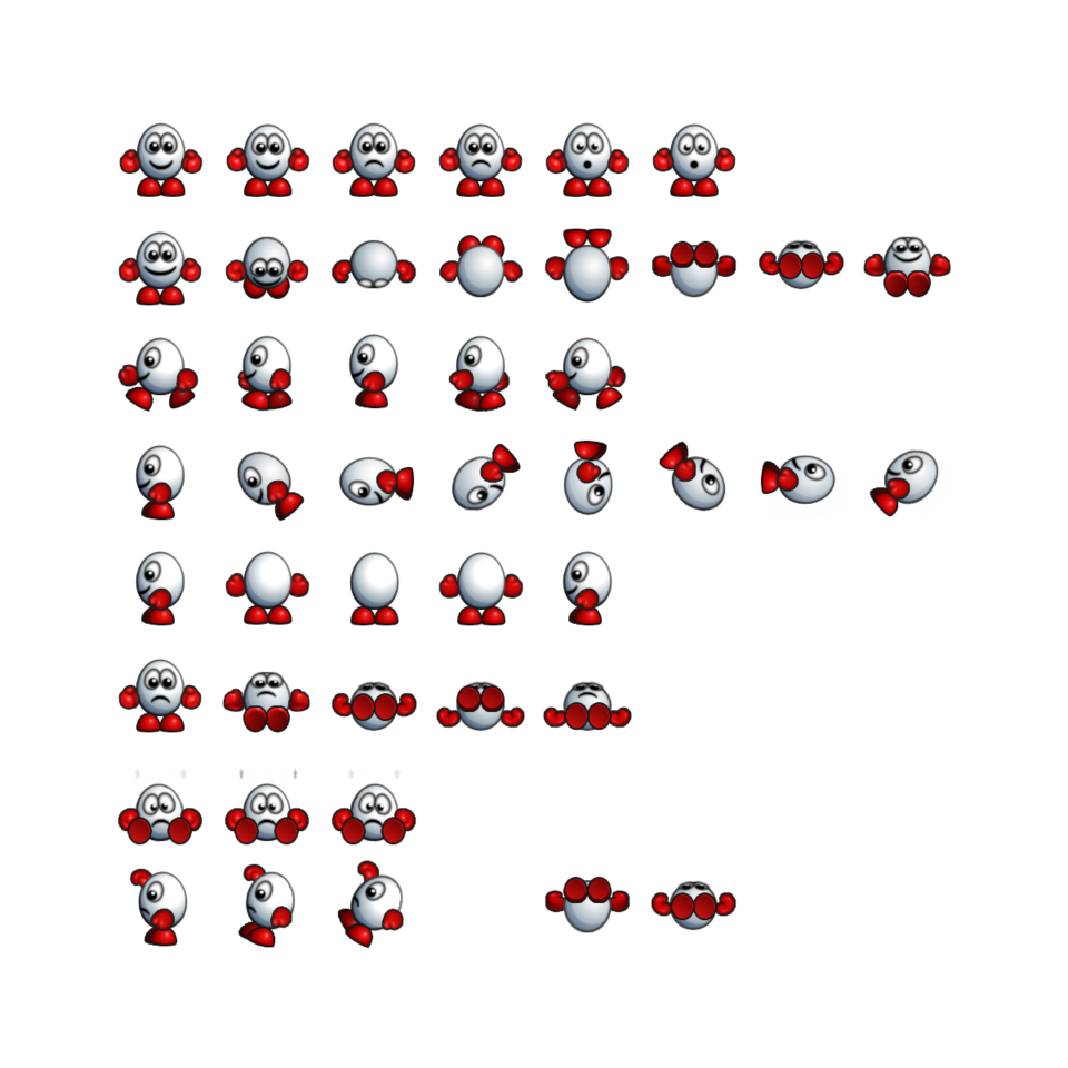 Sprite Sheet: Prince of the Yolkfolk 2011 - Sprites - Dizzy