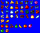 Sprite Sheet: Spellbound Dizzy - 16-bit Sprites - Items