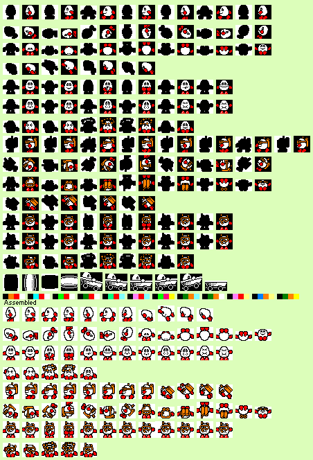Sprite Sheet: Spellbound Dizzy - Amstrad Sprites - Dizzy